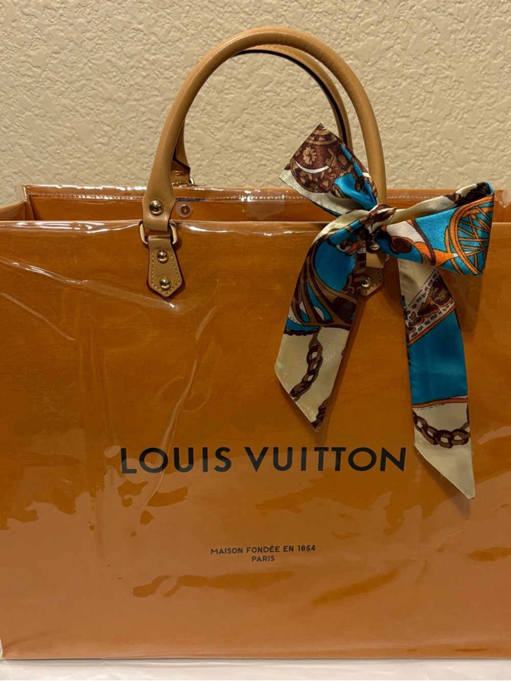 Upcycled Louis Vuitton Large Tote Bag with PVC Cover